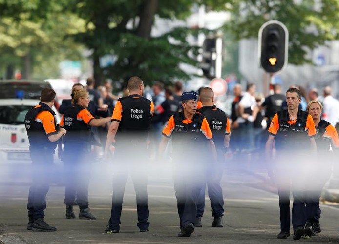 Hiện trường tấn công khủng bố tại Bỉ làm 3 người thiệt mạng